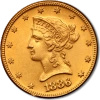 10 Dolarów Amerykański Orzeł "Liberty Head" Złota Moneta | 1866-1907
