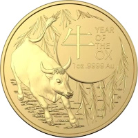 1 oz Rok Bawoła Złota Moneta | 2021