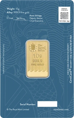 10g Britannia Sztabka Złota | Royal Mint