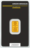 2g Sztabka złota | Argor-Heraeus
