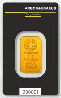 10g Sztabka złota | Argor-Heraeus