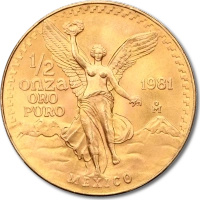 1/2 Uncji Meksyk Libertad Złota Moneta | Mieszane Roczniki