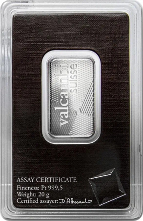 20g Platynowa Sztabka | Valcambi