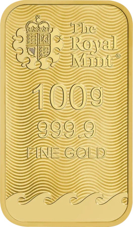 100g Britannia Sztabka Złota | Royal Mint