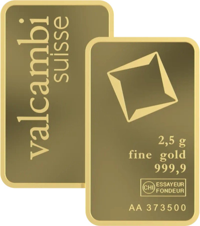2,5g Złota Sztabka | Valcambi