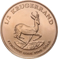 1/2 Uncji Krugerrand Złota Moneta | Mieszane Roczniki