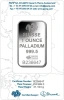 1 oz Sztabka Palladu | PAMP Suisse
