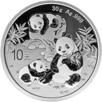 30g Chińska Panda Srebrna Moneta | 2025