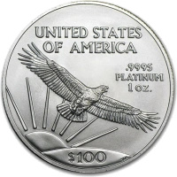 1 Uncja Amerykański Orzeł Platynowa Moneta | Mieszane roczniki