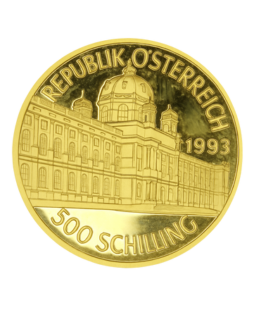 500 Schilling Złota moneta | 1993