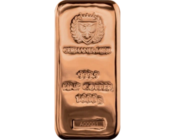 1 kg Sztabka Miedzi | Germania Mint