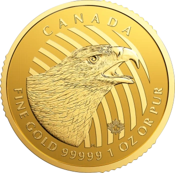 1 Uncja Zew Natury Złoty Orzeł .99999 Złota Moneta | 2018