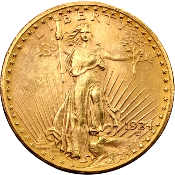 20 Dolarów Podwójny Orzeł "Saint-Gaudens" Złota Moneta | 1907 - 1933